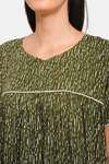 Naidu Hall Cotton Full Length Nightdress - Dark Green — thumbnail 6